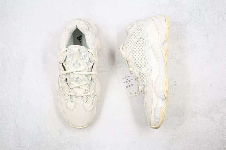 Exclusive fake Yeezy 500 bone white sneakers for Cheap (3)